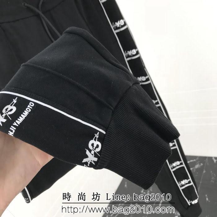 Y-3山本耀司 2018ss秋冬新品 Y-3字母印花 精梳加厚純棉 男款運動休閒褲 ydi1370